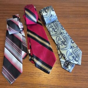 Vintage Tie Set Repp & Paisley